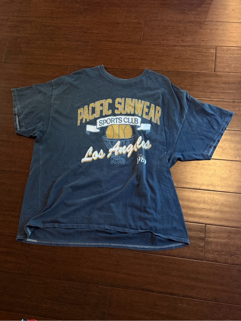 Pacific Sunwear Blue Los Angeles Sports Club Graphic Tee